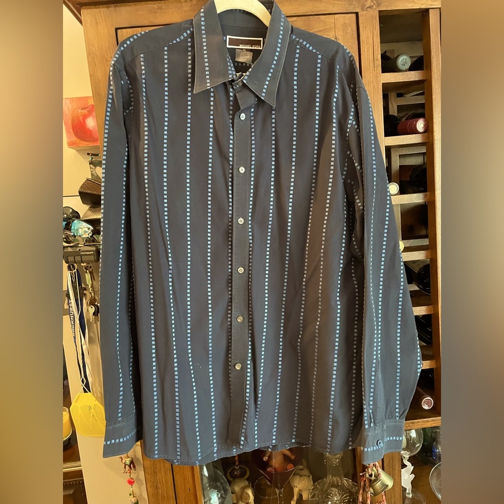 Michael Kors blue XL casual dress shirt